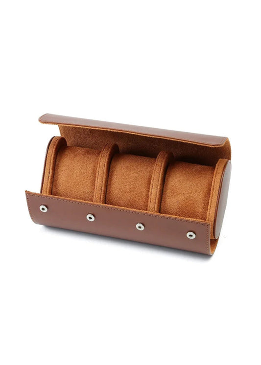 Leather Watch Roll · Trio
