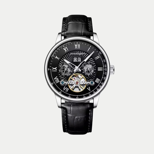 Heir Obsidian Silver · 42 mm
